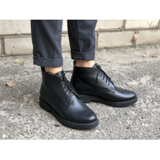 Черевики із чорної шкіри Арт. 12-20(Sn4)