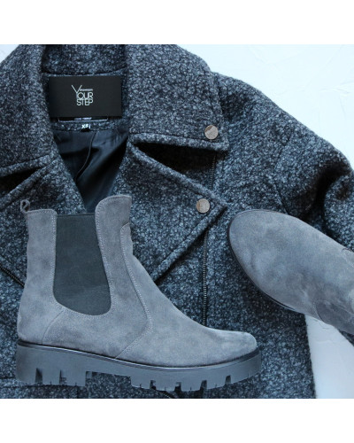 Челсі із сірої замші Арт. 12-1(S2)