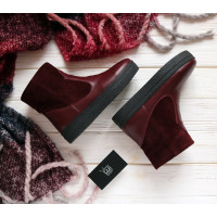 Ботинки бордового цвета Арт. 12-19Ls