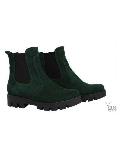 Челсі із зеленої замші Арт. 12-1(S2)