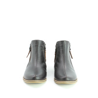 Черевики зі шкіри та замші кольору шоколад зі змійками Арт. 235-2/12