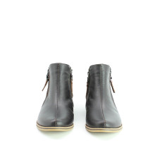 Черевики зі шкіри та замші кольору шоколад зі змійками Арт. 235-2/12