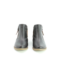 Черевики зі шкіри та замші кольору шоколад зі змійками Арт. 235-2/12