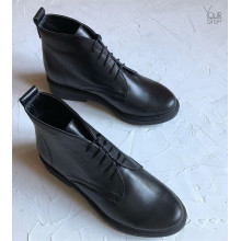 Черевики із чорної шкіри Арт. 12-20(Sn4)