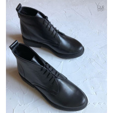 Черевики із чорної шкіри Арт. 12-20(Sn4)