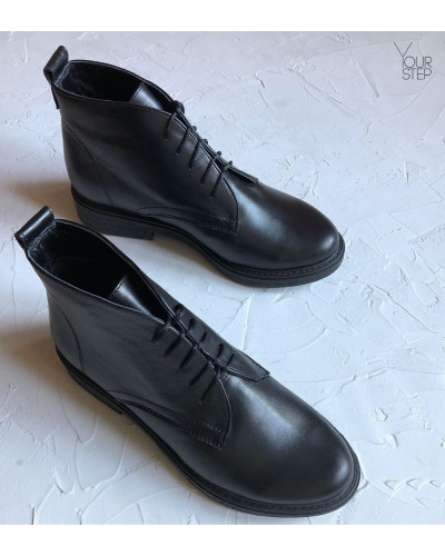 Черевики із чорної шкіри Арт. 12-20(Sn4)