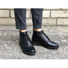 Черевики із чорної шкіри Арт. 12-20(Sn4)