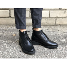 Черевики із чорної шкіри Арт. 12-20(Sn4)