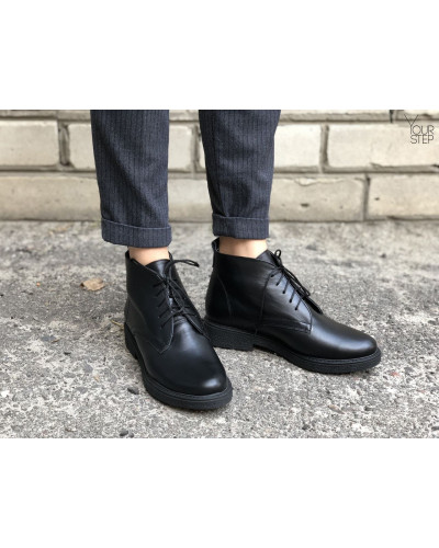 Черевики із чорної шкіри Арт. 12-20(Sn4)