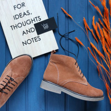 Черевики із рудої замші Арт. 12-20(Sn4)