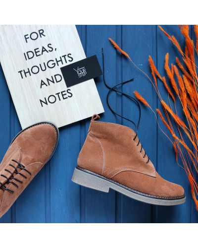 Черевики із рудої замші Арт. 12-20(Sn4)