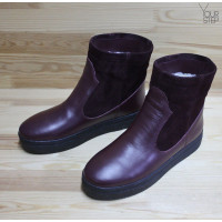 Ботинки бордового цвета Арт. 12-19Ls