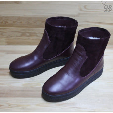 Ботинки бордового цвета Арт. 12-19Ls