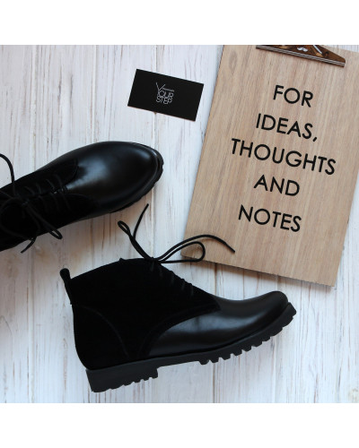 Черевики чорного кольору Арт. 12-20Se