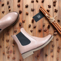 Бежеві челсі з натуральної шкіри 12-1(Sn4)