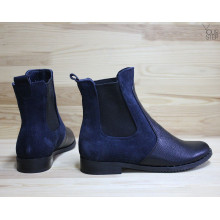 Ботинки челси синего цвета 12-1Dn4
