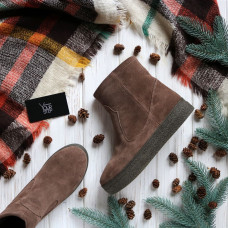 Ботинки из замши цвета капучино Арт. 12-19Ls