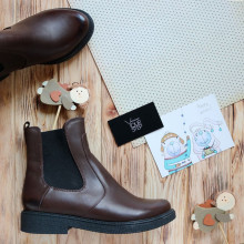 Челсі з натуральної шкіри з ефектом потертості Арт. 12-1(Sn4)