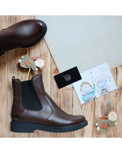 Челсі з натуральної шкіри з ефектом потертості Арт. 12-1(Sn4)