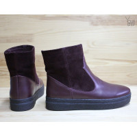 Ботинки бордового цвета Арт. 12-19Ls