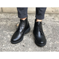 Черевики із чорної шкіри Арт. 12-20(Sn4)