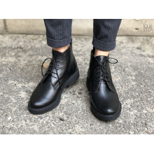 Черевики із чорної шкіри Арт. 12-20(Sn4)