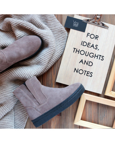 Челсі із замші кольору капучино Арт. 12-28Ls