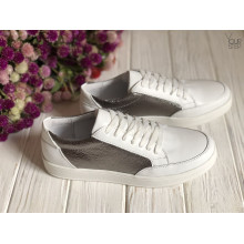 Кеди із білої шкіри Арт. Om-2(Em)