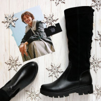 Чорні чоботи-трансформери Арт 12-32(S2)