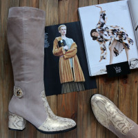 Чоботи на підборах Арт. 605-2Ок-3326(2)