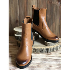 Челсі з натуральної шкіри з ефектом потертості 12-1V