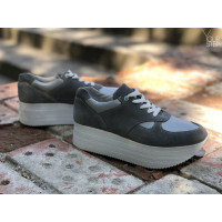 Кросівки з сірої замші Арт. 15-2/21873