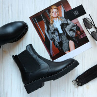 Челсі із чорної шкіри 12-1/235Ts(1)