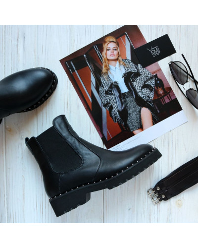 Челсі із чорної шкіри 12-1/235Ts(1)