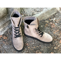 Ботинки из замши цвета капучино 12-6(Ls6)