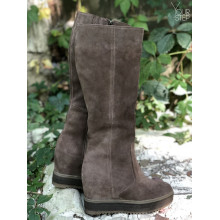 Бежеві чоботи на танкетці Арт. R-4