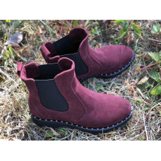 Челсі з бордової замші 12-1/235Ts(1)