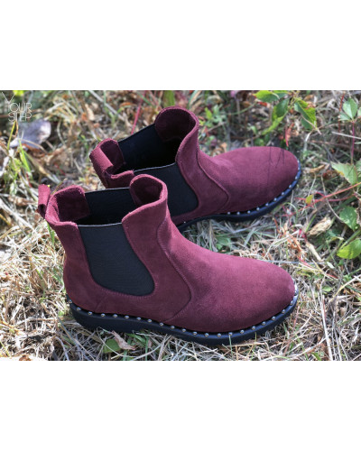 Челсі з бордової замші 12-1/235Ts(1)