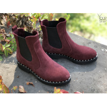 Челсі з бордової замші 12-1/235Ts(1)