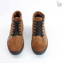 Ботинки из натуральной кожи и замши рыжего цвета 05-11(Ls6) ДОП*