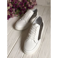 Кеди із білої шкіри Арт. Om-2(Em)