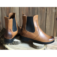 Челсі з натуральної шкіри з ефектом потертості 12-1V