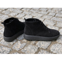 Черевики із чорної замші Арт.12-20(Ls6)