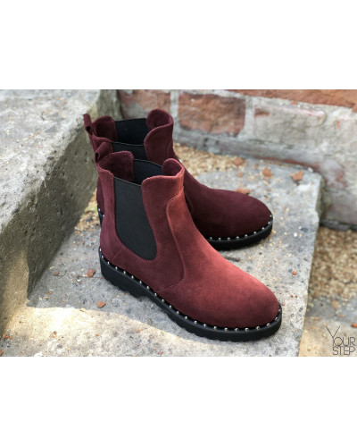 Челсі з бордової замші 12-1/235Ts(1)