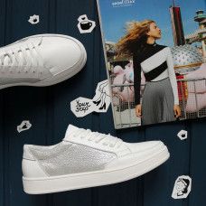 Кеди із білої шкіри Арт. Om-2(Em)