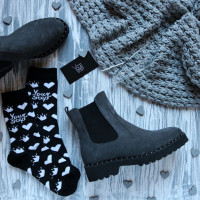 Челсі із сірої замші 12-1/235Ts(1)