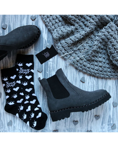 Челсі із сірої замші 12-1/235Ts(1)