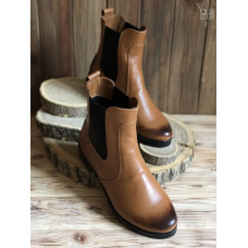 Челсі з натуральної шкіри з ефектом потертості 12-1V