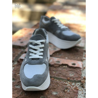 Кросівки з сірої замші Арт. 15-2/21873