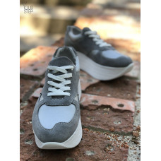 Кросівки з сірої замші Арт. 15-2/21873